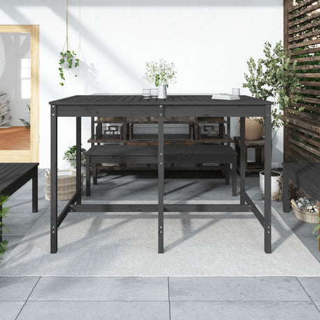 Vidaxl tuintafel 159,5x82,5x110 cm massief grenenhout grijs