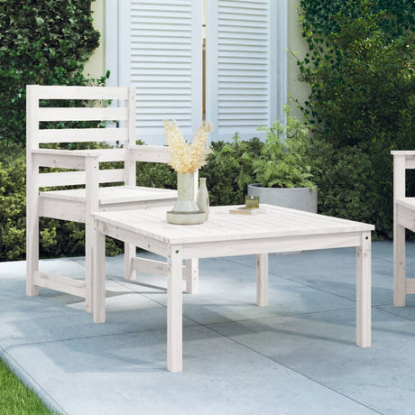 Vidaxl tuintafel 82,5x82,5x45 cm massief grenenhout wit