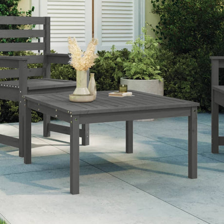 Vidaxl tuintafel 82,5x82,5x45 cm massief grenenhout grijs