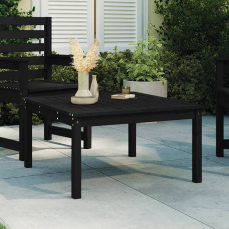 Vidaxl tuintafel 82,5x82,5x45 cm massief grenenhout zwart