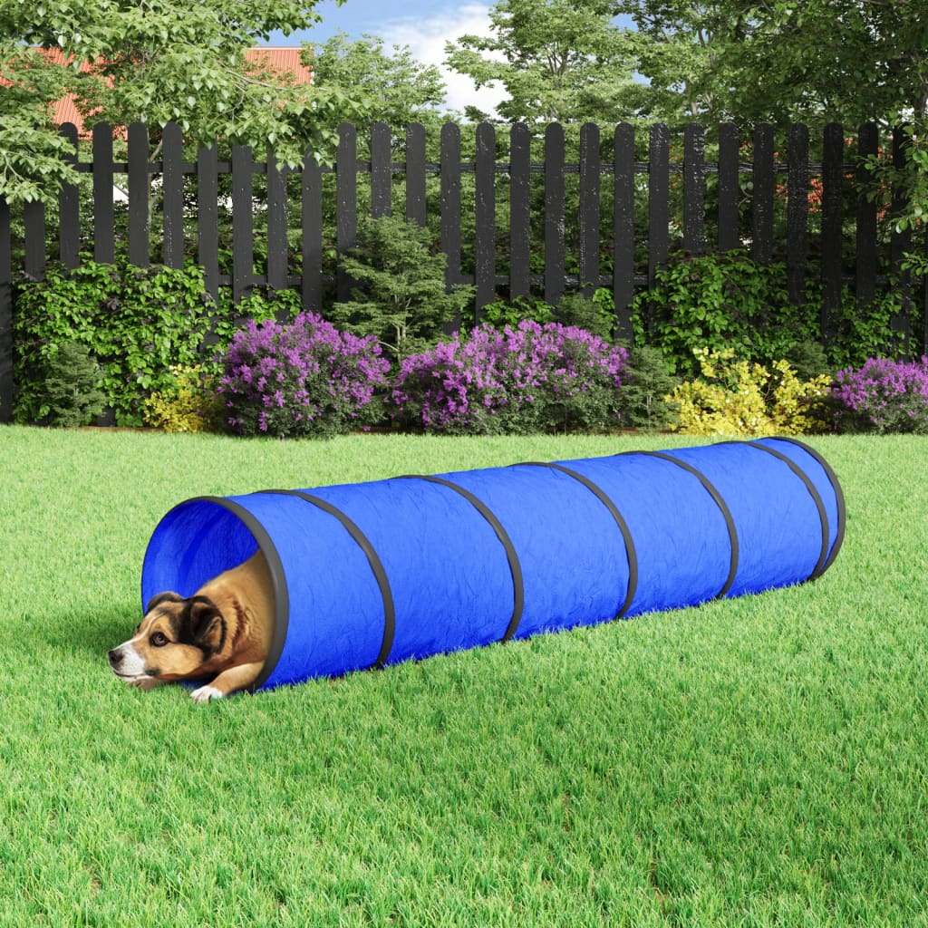 Vidaxxl Hundetunnel ø 40 x 200 cm Polyester blau
