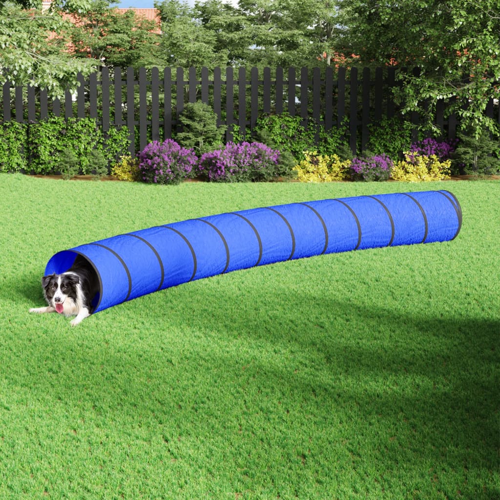 VidaXL Hundetunnel Ø 55x500 cm Polyester blau