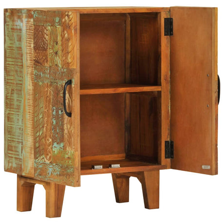 Vidaxl dressoir handgesneden 55x30x75 cm massief gerecycled hout
