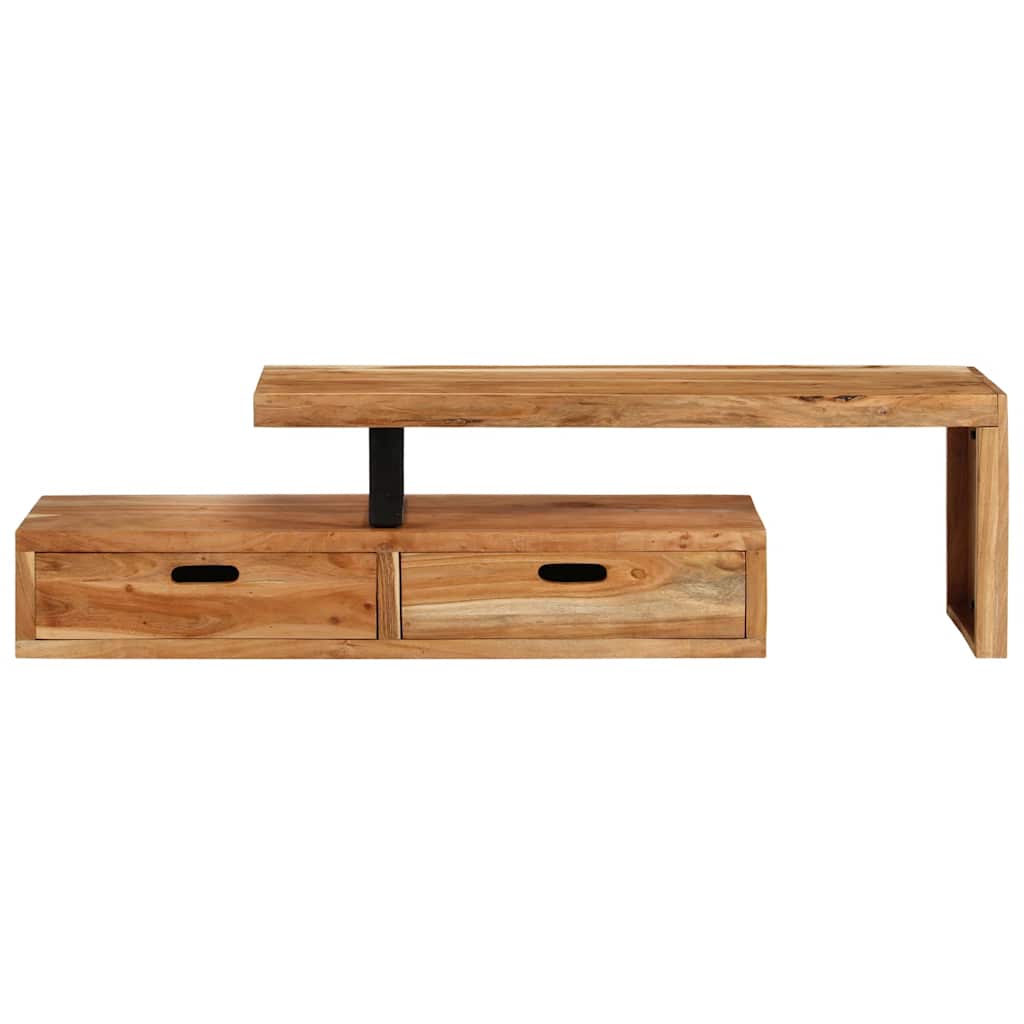 Vidaxl tv-meubel (118-200) x 30 x 40 cm massief acaciahout