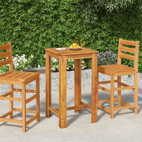 Vidaxl tuinbartafel 60x60x105 cm massief acaciahout