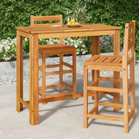 Vidaxl tuinbartafel 120x60x105 cm massief acaciahout