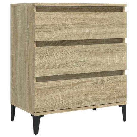 Vidaxl dressoir 60x35x70 cm bewerkt hout sonoma eikenkleurig