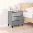 Vidaxl dressoir 60x35x70 cm bewerkt hout grijs sonoma eikenkleurig