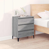 Vidaxl dressoir 60x35x70 cm bewerkt hout grijs sonoma eikenkleurig