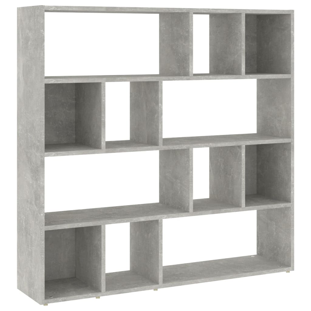 Vidaxl boekenkast kamerscherm 105x24x102 cm betongrijs