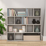 Vidaxl boekenkast kamerscherm 105x24x102 cm betongrijs