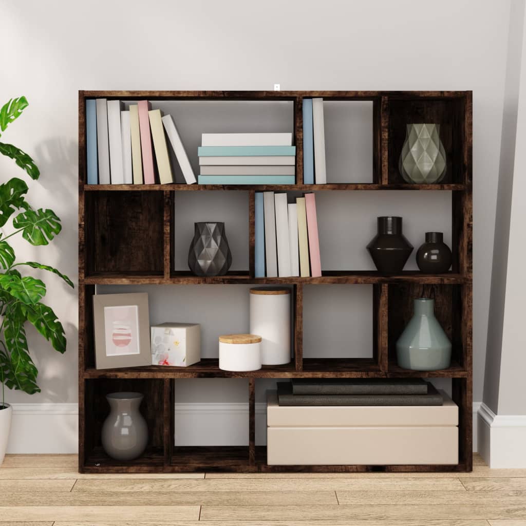 Vidaxl boekenkast kamerscherm 105x24x102 cm gerookt eikenkleurig