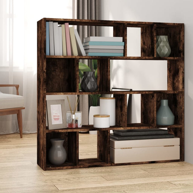 Vidaxl boekenkast kamerscherm 105x24x102 cm gerookt eikenkleurig