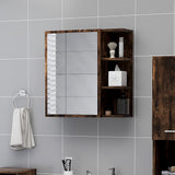 Vidaxl badkamerspiegelkast 62,5x20,5x64 cm bewerkt hout gerookt eiken
