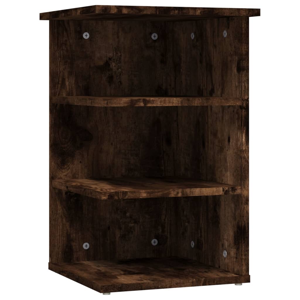 Vidaxl bijzetkast 35x35x55 cm bewerkt hout gerookt eikenkleurig