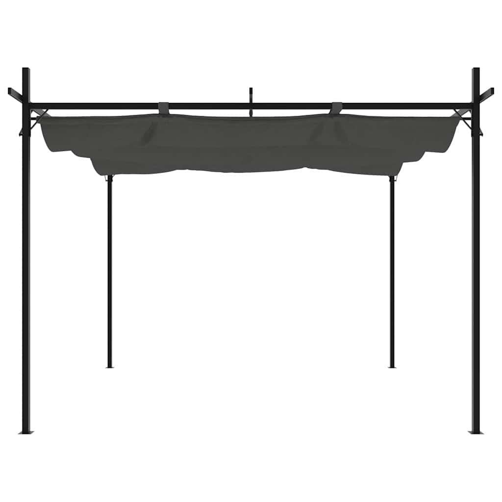 VidaXL Pergola mit ausziehbarem Dach 295x292x230 Anthrazit