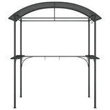 Vidaxx Grillpavillon mit Seitenregalen 220x115x230 cm Stahl Anthrazit