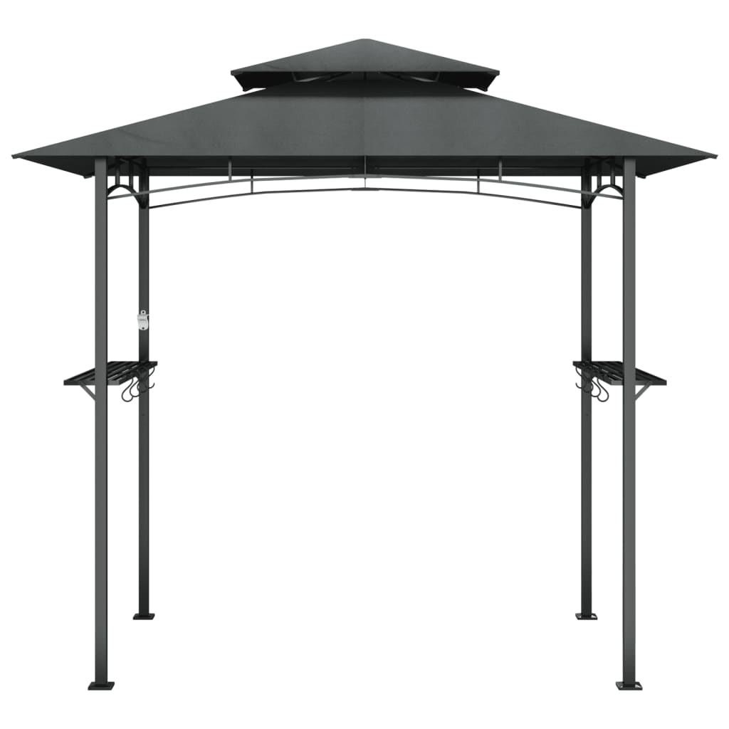 Vidaxx Grillüberdachung 240x150x243 cm Stahl Anthrazit