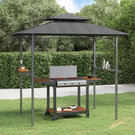 Vidaxx Grillüberdachung 240x150x243 cm Stahl Anthrazit