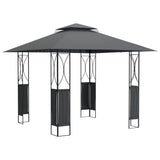 Vidaxx Pavillon mit Dach 300x300x270 cm Stahl Anthrazit