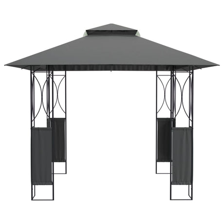 Vidaxx Pavillon mit Dach 300x300x270 cm Stahl Anthrazit