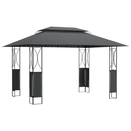 Vidaxx Pavillon mit Dach 400x300x270 cm Stahl Anthrazit