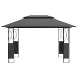 Vidaxx Pavillon mit Dach 400x300x270 cm Stahl Anthrazit