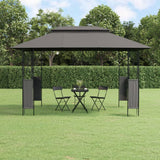 Vidaxx Pavillon mit Dach 400x300x270 cm Stahl Anthrazit