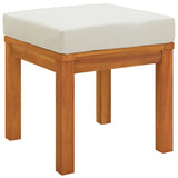 Vidaxl tuinkrukjes 2 st met kussens 40x40x42 cm massief acaciahout