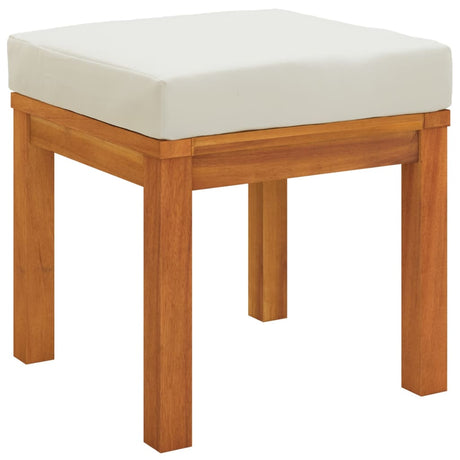 Vidaxl tuinkrukjes 2 st met kussens 40x40x42 cm massief acaciahout