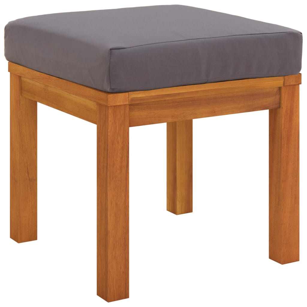 Vidaxl tuinkrukjes 2 st met kussens 40x40x34 cm massief acaciahout