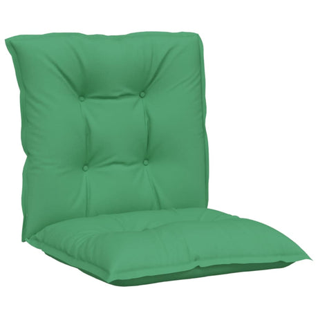 Vidaxl tuinstoelkussens 2 st lage rug 100x50x7 cm stof groen
