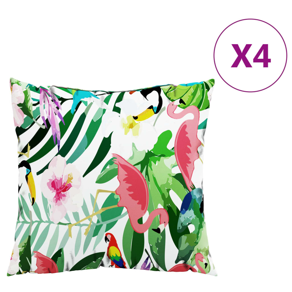Vidaxx Dekokissen 4 Stück 40x40 cm Stoff mehrfarbig