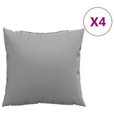 VidaXL Sofakissen 4 Stück 50x50 cm Stoff grau