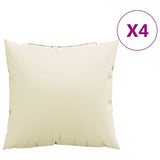 Vidaxx Sofakissen 4 Stück 50x50 cm Stoff cremefarben