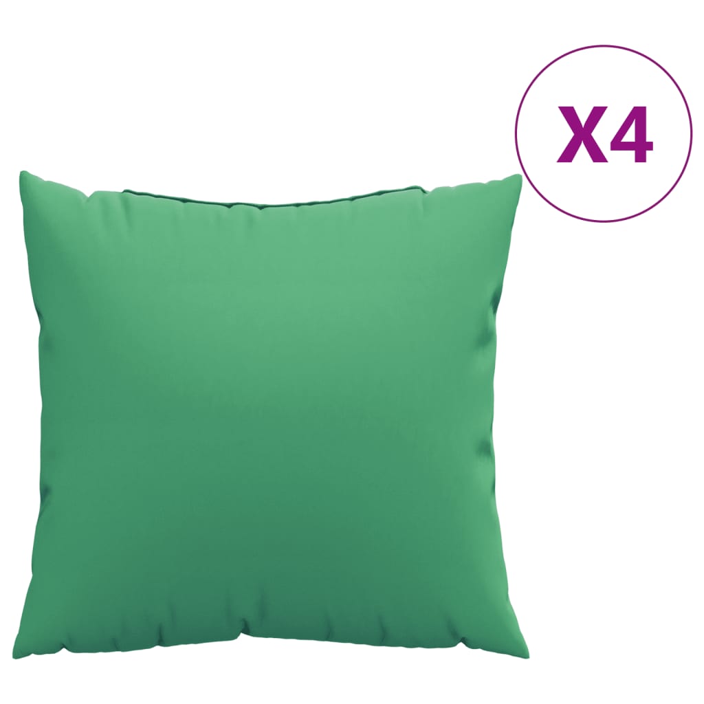 VidaXL Sofakissen 4 Stück 50x50 cm Stoff grün