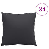 Vidaxx Sofakissen 4 Stück 50x50 cm Stoff schwarz
