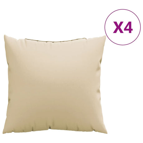 Vidaxx Sofakissen 4 Stück 60x60 cm Stoff beige
