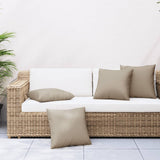 VidaXL Sofakissen 4 Stück 60x60 cm Stoff Taupe
