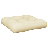 VidaXL Palettenkissen 50x50x12 cm Stoff cremefarben
