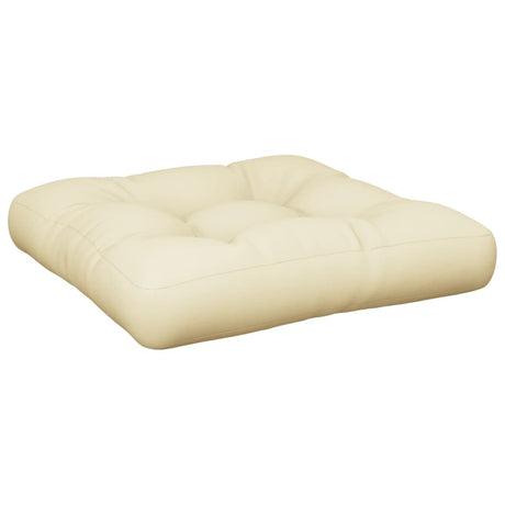 VidaXL Palettenkissen 50x50x12 cm Stoff cremefarben
