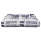Vidaxx Palettenkissen 50x50x12 cm Stoff Rautenmuster grau