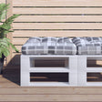 Vidaxx Palettenkissen 50x50x12 cm Stoff Rautenmuster grau