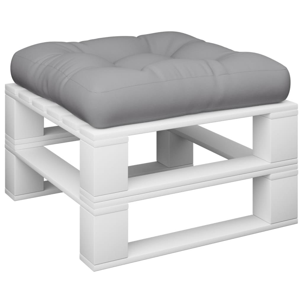 VidaXL Palettenkissen 60x60x12 cm Stoff grau