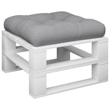 VidaXL Palettenkissen 60x60x12 cm Stoff grau