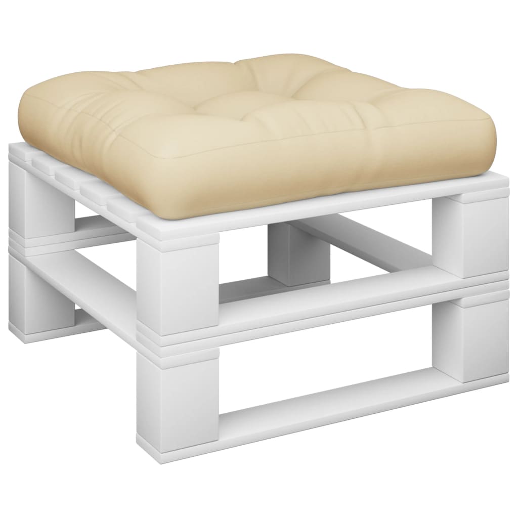 VidaXL Palettenkissen 60x60x12 cm Stoff beige