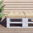 VidaXL Palettenkissen 60x60x12 cm Stoff beige