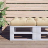 VidaXL Palettenkissen 60x60x12 cm Stoff beige