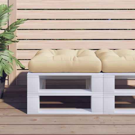 VidaXL Palettenkissen 60x60x12 cm Stoff beige