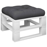 VidaXL Palettenkissen 60x60x12 cm Stoff schwarz